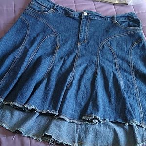 Denim A-Line Skirt
